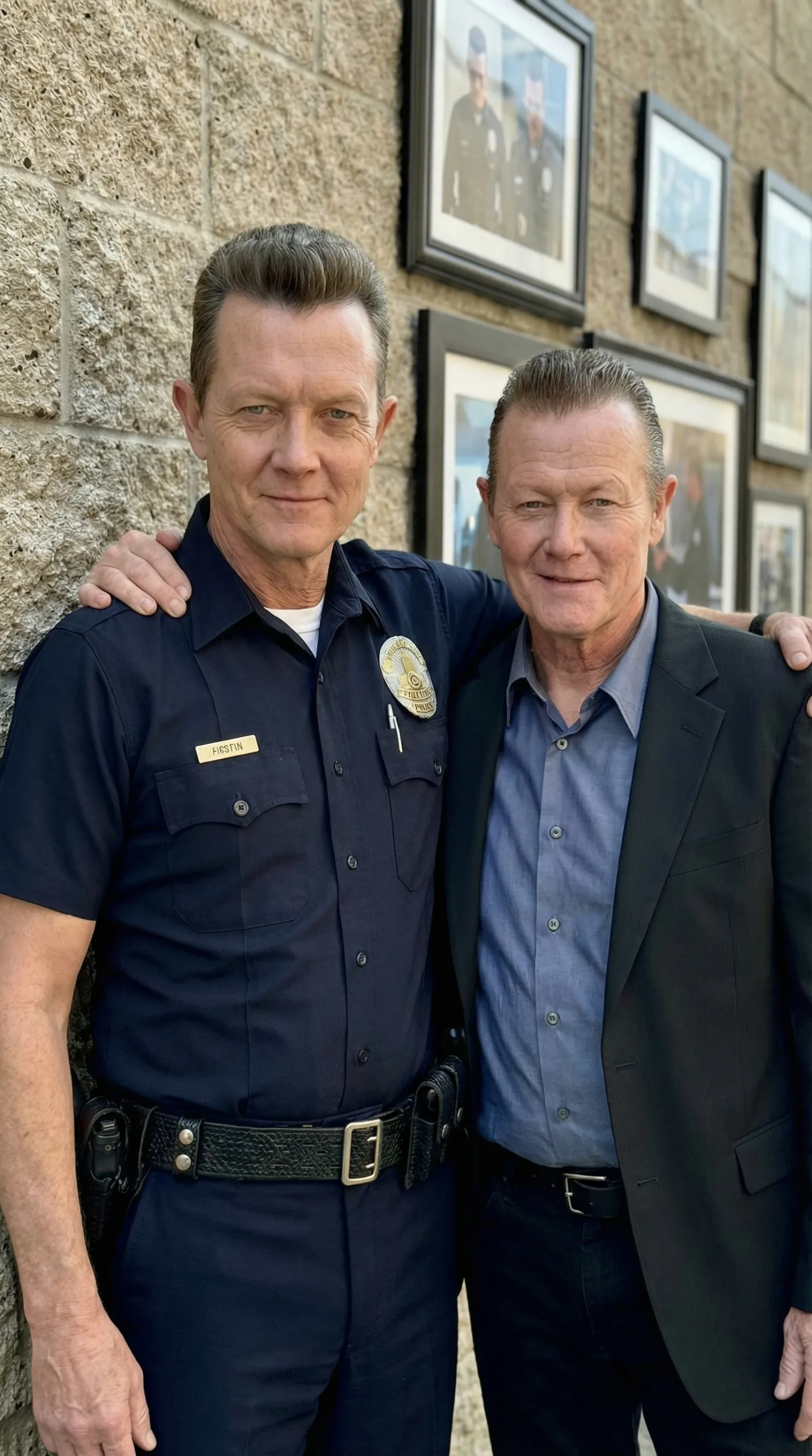 Robert Patrick T-1000 side by side with modern appearance Wall Edition