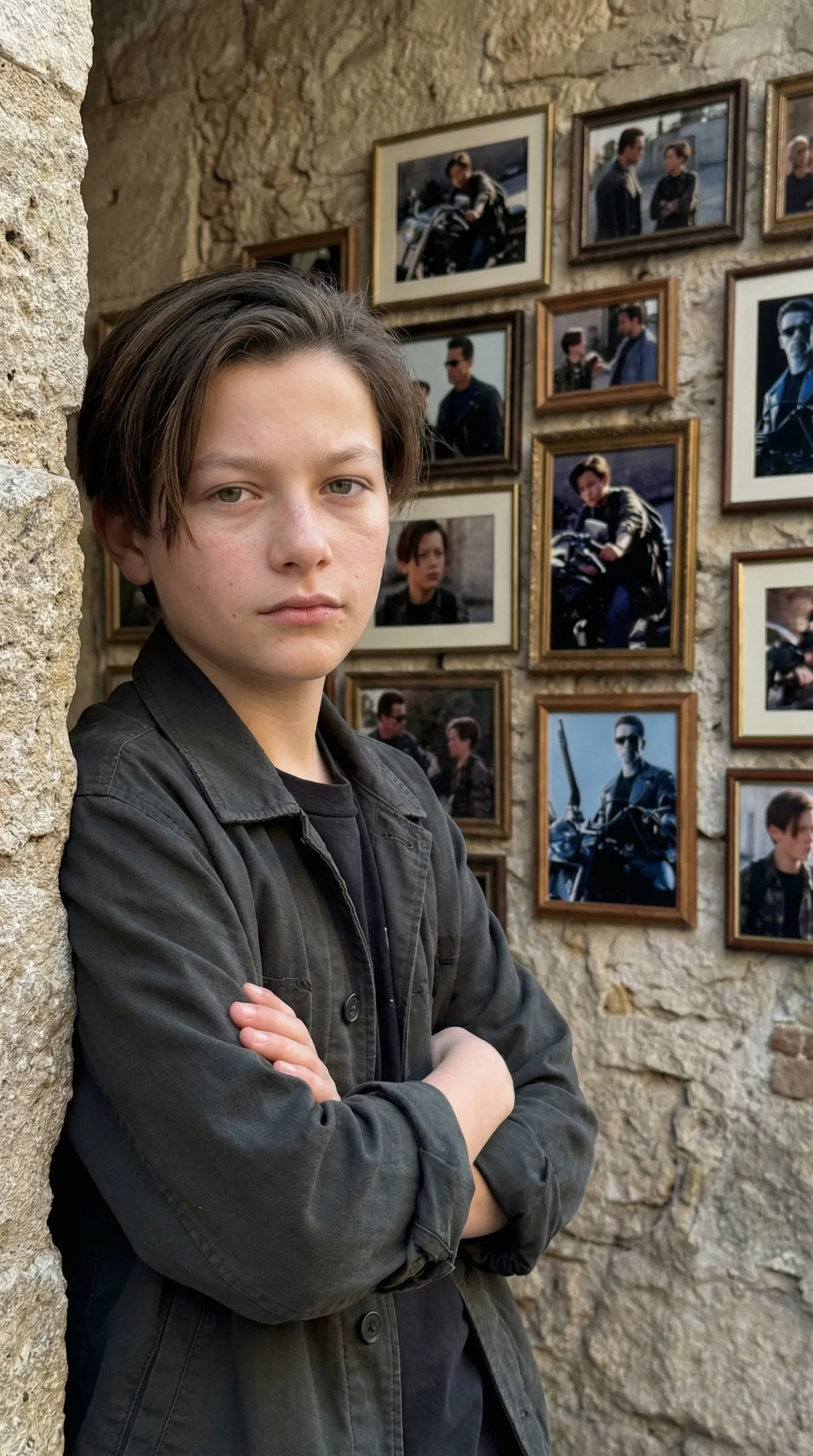 Edward Furlong young John Connor jacket Terminator 2 Wall Edition