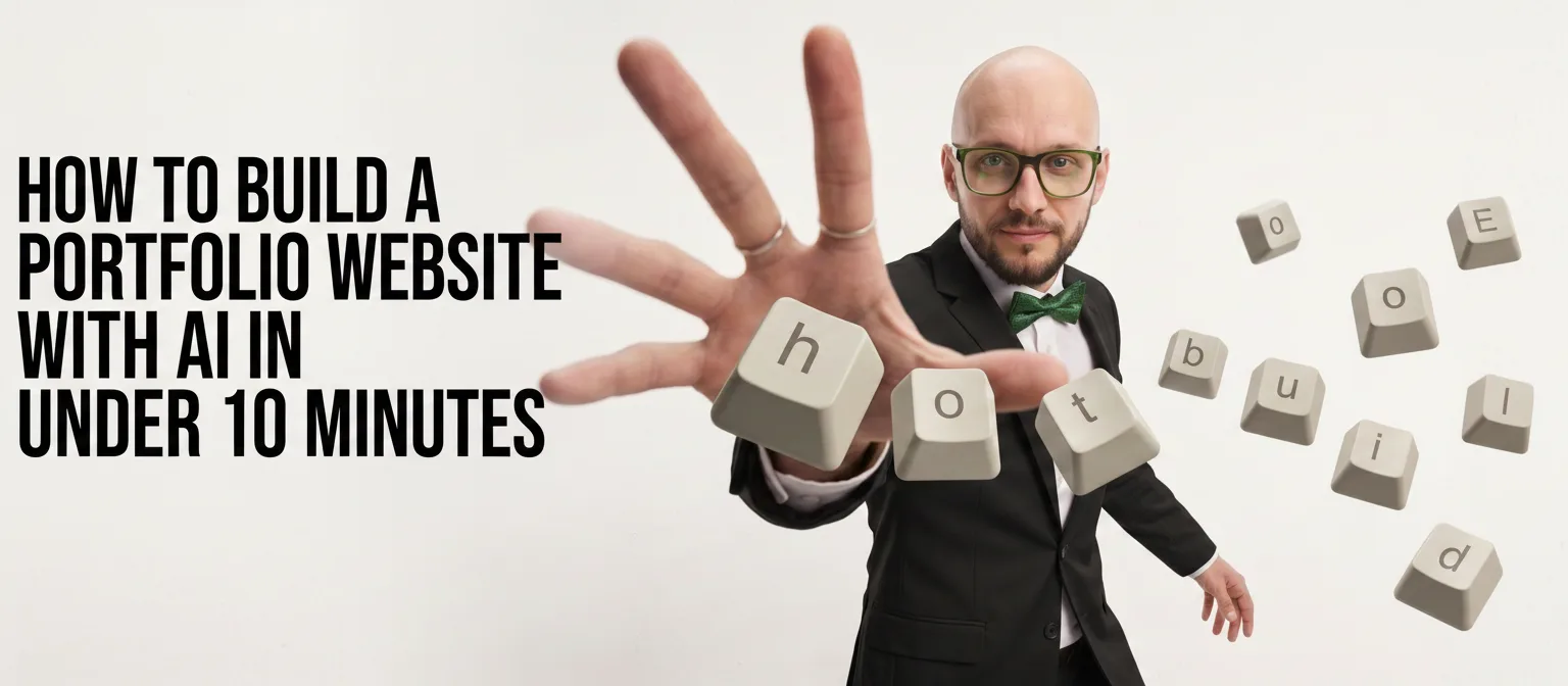 Step by step tutorial on building an AI portfolio website interface in under 10 minutes
