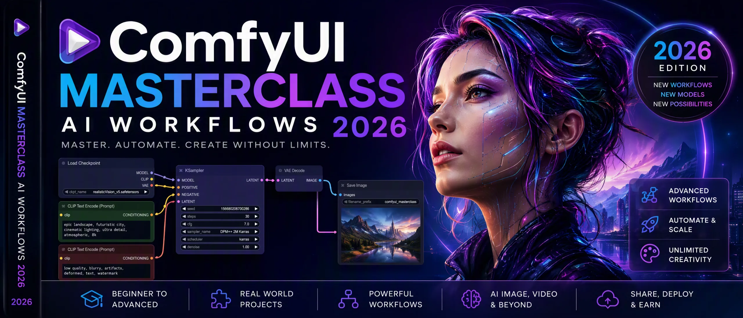 ComfyUI Masterclass 2026: Ghidul final al fluxului de lucru AI