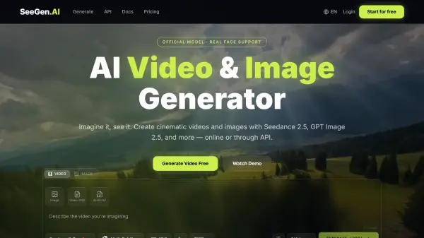 Cinematic AI video frame used as the cover for a SeeGen AI platform review